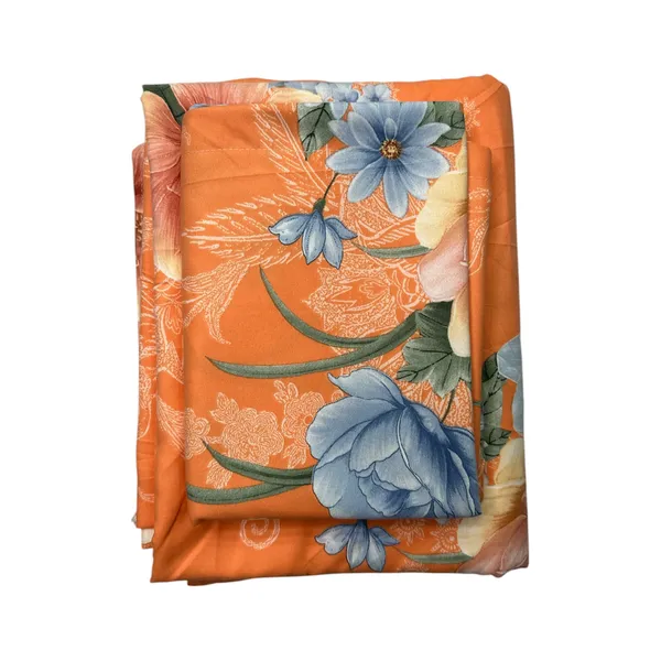 Premium Soft Printed 3Pcs  Bedsheet Set - King Size